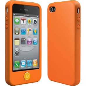 Switcheasy Färger, Saffron Orange silikonfodral för iPhone 4