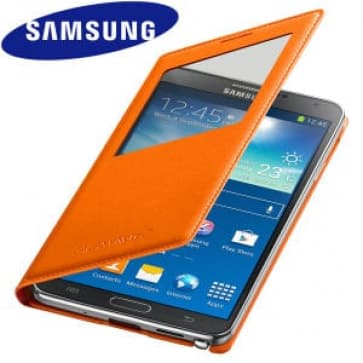 Original Samsung Galaxy Note 3 S-View Cover Wild Orange