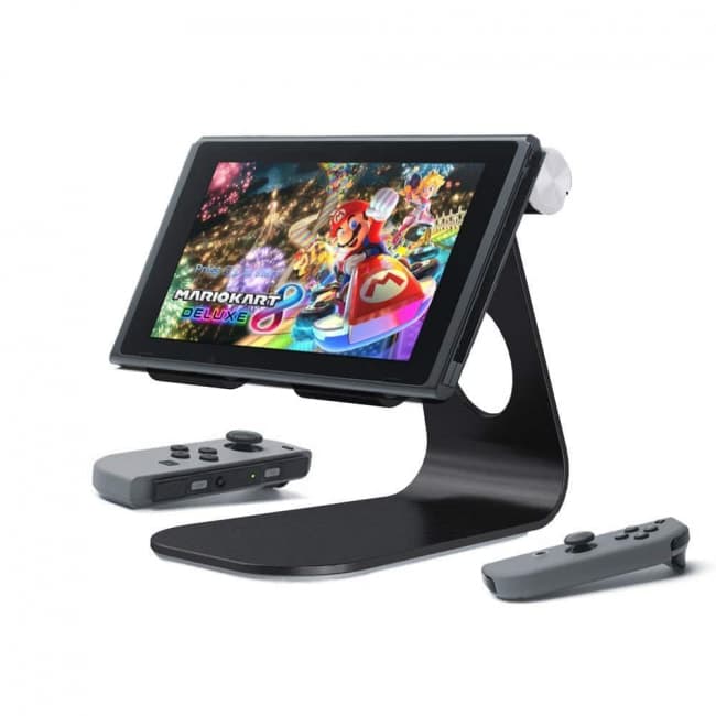 Secure Metal Stand Dock Holder for Nintendo Switch Toy Game World