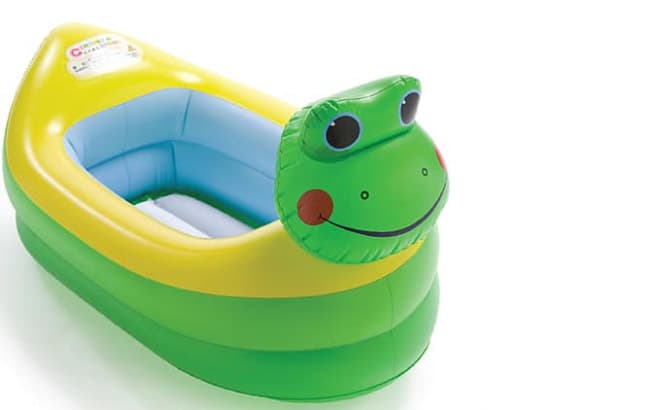 Inflatable Frog Baby Bath Tub Set | Toy Game World