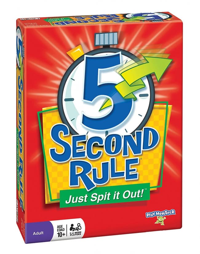 5 Second Rule Just Spit it Out Party Game Toy Game World
