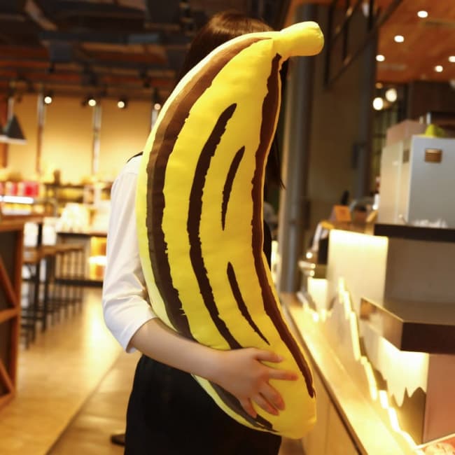 plush banana pillow