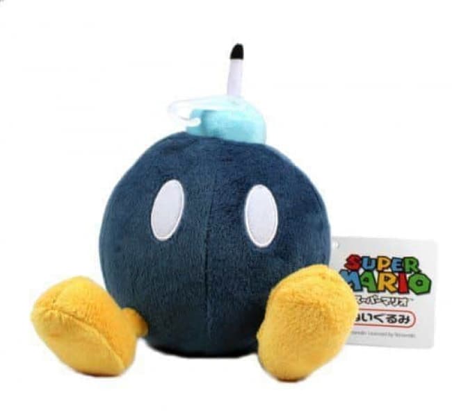 Super Mario Bomb Soft Plush Toy 12cm | Toy Game World