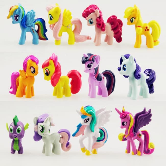 my little pony mega friendship collection set of 9 pony figures