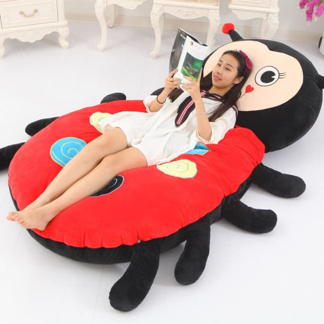 Giant Ladybug Plush Pillow Bed 200cm 6.5ft Toy Game World